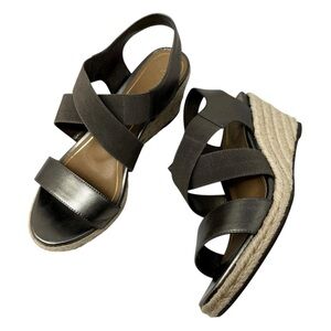 VIONIC Ainsleigh Wedge Sandals Women's size 10 Gold Bronze Platform Heels